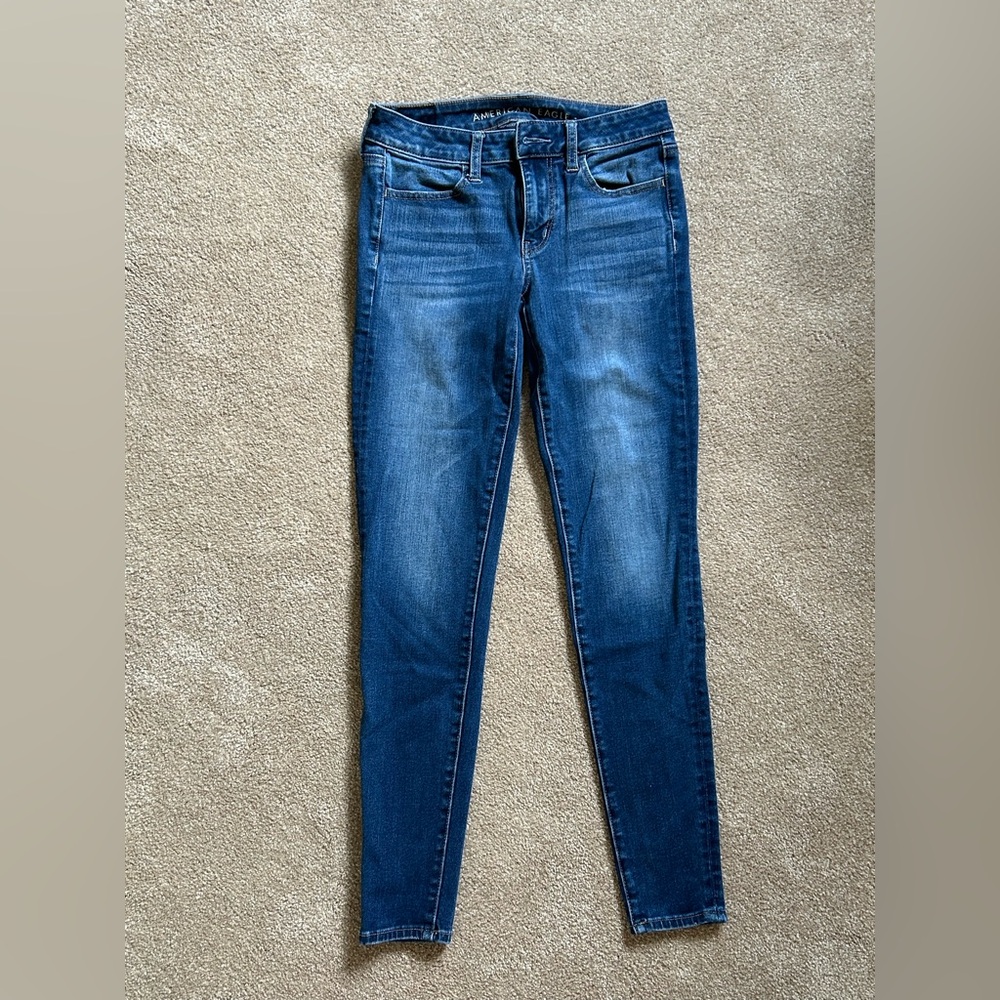 American Eagle Outfitters Dark Blue Skinny Jeans Size 2